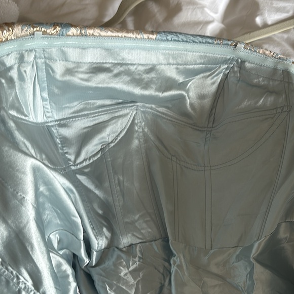 NEW Mac Duggal Strapless Brocade Midi Dress - Picture 11 of 16